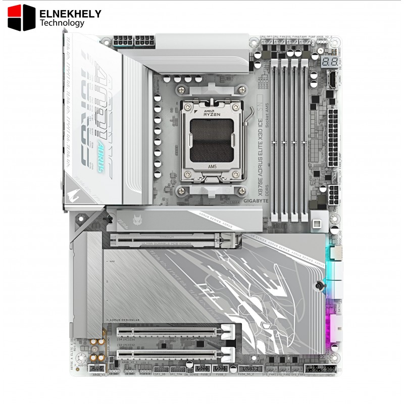 GIGABYTE X870E AORUS ELITE X3D-ICE AMD AM5 ATX Motherboard