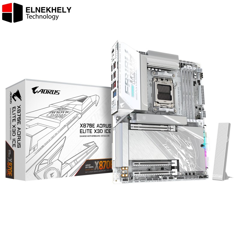 GIGABYTE X870E AORUS ELITE X3D-ICE AMD AM5 ATX Motherboard