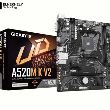 GIGABYTE A520M K V2 AMD AM4 Micro ATX Motherboard (Rev. 1.0)