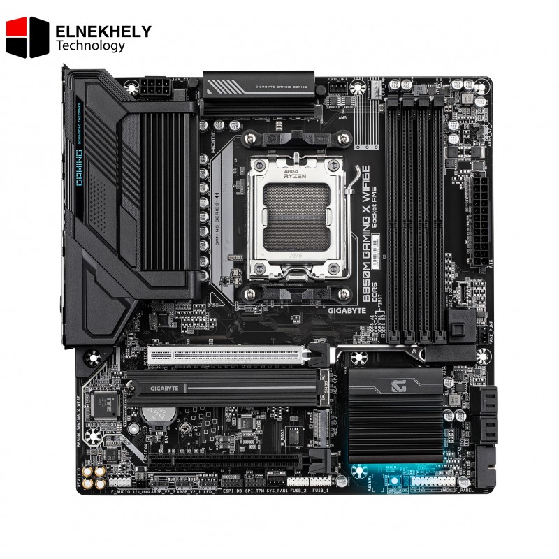 GIGABYTE B850M GAMING X WIFI6E (rev. 1.0) Micro-ATX Motherboard – AM5 Socket, DDR5 Support, PCIe 5.0, Wi-Fi 6E, 2.5Gb LAN, M.2 Slots, High-Performance Power Design for Ryzen CPUs