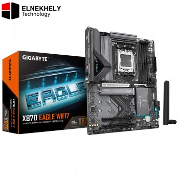 GIGABYTE X870 Eagle WIFI7 AMD AM5 LGA 1718 Motherboard, ATX, DDR5, 4X M.2, PCIe 5.0, USB4, WIFI7, 2.5GbE LAN, EZ-Latch