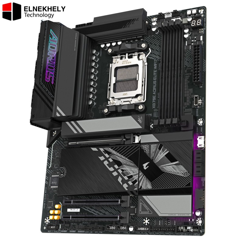 GIGABYTE X870E AORUS ELITE WIFI7 Socket AM5 Motherboard - PCIe 5.0, DDR5, Wi-Fi 7 GIGABYTE X870E AORUS ELITE WIFI7 Socket AM5 Motherboard - PCIe 5.0, DDR5, Wi-Fi 7
