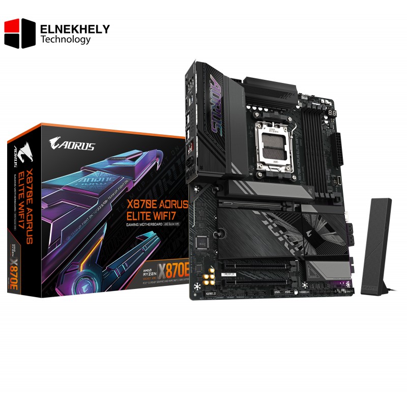 GIGABYTE X870E AORUS ELITE WIFI7 Socket AM5 Motherboard - PCIe 5.0, DDR5, Wi-Fi 7 GIGABYTE X870E AORUS ELITE WIFI7 Socket AM5 Motherboard - PCIe 5.0, DDR5, Wi-Fi 7