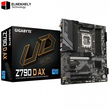 GIGABYTE Z790 D AX DDR5 ATX Motherboard – LGA 1700, PCIe 5.0, Wi-Fi 6E, DDR5 Memory Support, M.2 Slots, High-Performance Platform for Intel 12th/13th/14th Gen CPUs