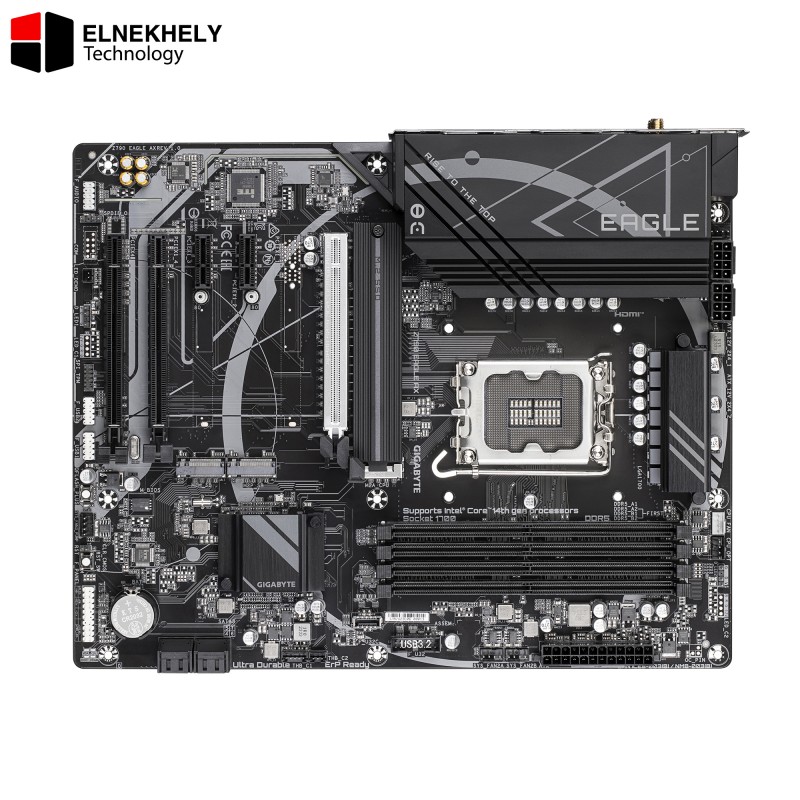 GIGABYTE Z790 EAGLE AX (Rev. 1.x) ATX Motherboard – Intel Z790 Chipset, LGA1700, DDR5, PCIe 5.0, Wi-Fi 6E, High-Performance Motherboard for Intel 13th/14th Gen CPUs