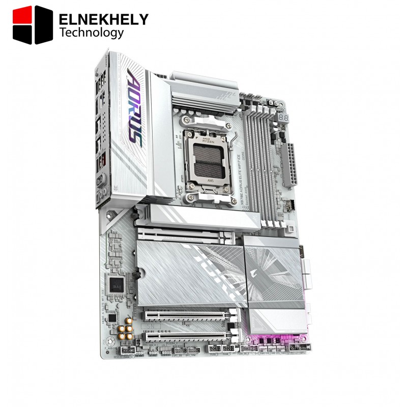 GIGABYTE X870E AORUS Elite WIFI7 AMD AM5 LGA 1718 Motherboard, ATX, DDR5, 4x M.2, PCIe 5.0, USB4, WIFI7, 2.5GbE LAN, EZ-Latch GIGABYTE X870E AORUS Elite WIFI7 AMD AM5 LGA 1718 Motherboard, ATX, DDR5, 4x M.2, PCIe 5.0, USB4, WIFI7, 2.5GbE LAN, EZ-Latch