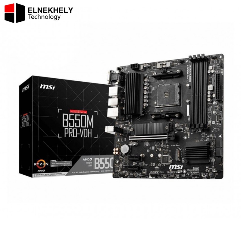 MSI B550M PRO-VDH AM4 Micro-ATX Motherboard MSI B550M PRO-VDH AM4 Micro-ATX Motherboard