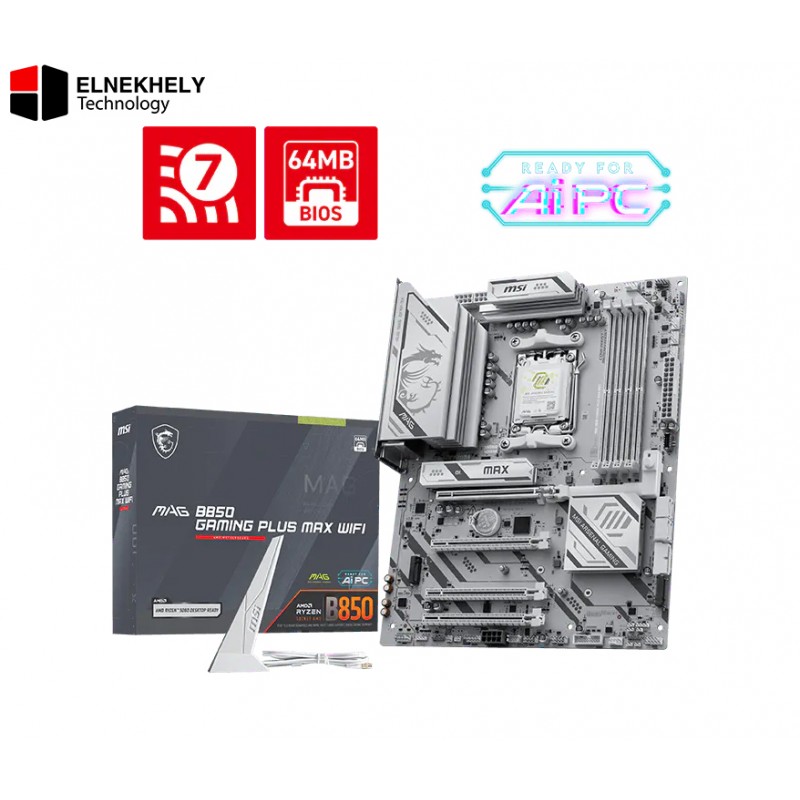 MSI MAG B850 GAMING PLUS MAX WIFI AMD AM5 ATX Motherboard MSI MAG B850 GAMING PLUS MAX WIFI AMD AM5 ATX Motherboard