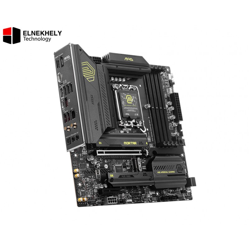 MSI MAG B860M MORTAR WIFI Micro-ATX Motherboard – LGA1851, DDR5, PCIe 5.0 x16, 1× M.2 Gen5 + 2× Gen4, Wi-Fi 7, 5G LAN, Thunderbolt 4, High-Performance Connectivity for Next-Gen CPUs