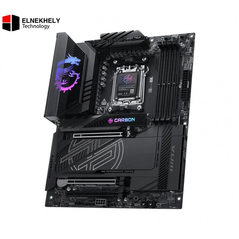 MSI MPG X870E Carbon WiFi AM5 ATX Gaming Motherboard – DDR5, PCIe 5.0, Wi-Fi 7, Dual USB4 MSI MPG X870E Carbon WiFi AM5 ATX Gaming Motherboard – DDR5, PCIe 5.0, Wi-Fi 7, Dual USB4