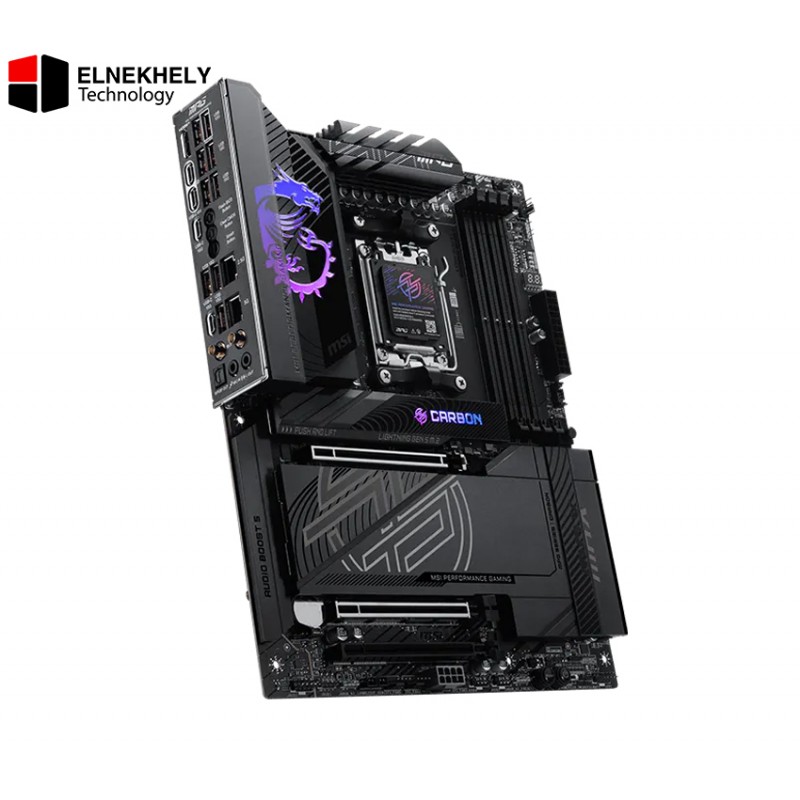 MSI MPG X870E Carbon WiFi AM5 ATX Gaming Motherboard – DDR5, PCIe 5.0, Wi-Fi 7, Dual USB4 MSI MPG X870E Carbon WiFi AM5 ATX Gaming Motherboard – DDR5, PCIe 5.0, Wi-Fi 7, Dual USB4