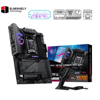 MSI MPG X870E Carbon WiFi AM5 ATX Gaming Motherboard – DDR5, PCIe 5.0, Wi-Fi 7, Dual USB4