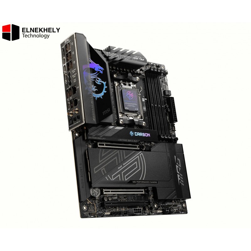 MSI MPG X870E Carbon WiFi AM5 ATX Gaming Motherboard – DDR5, PCIe 5.0, Wi-Fi 7, Dual USB4 MSI MPG X870E Carbon WiFi AM5 ATX Gaming Motherboard – DDR5, PCIe 5.0, Wi-Fi 7, Dual USB4