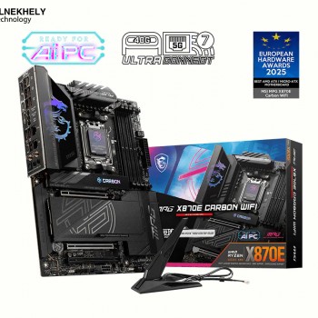 MSI MPG X870E Carbon WiFi AM5 ATX Gaming Motherboard – DDR5, PCIe 5.0, Wi-Fi 7, Dual USB4
