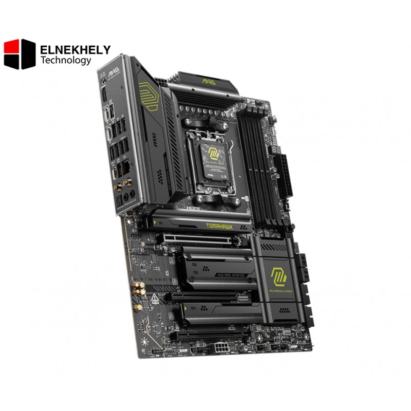 MSI MAG X870E TOMAHAWK WIFI Motherboard – AMD AM5 Socket, DDR5 Support, PCIe 5.0, Wi-Fi 7, 5G LAN, USB 40Gbps, Supplemental PCIe Power, EZ DIY Features, Compatible with Ryzen 9000 Series