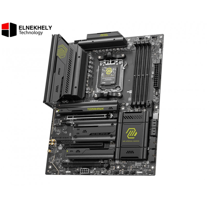 MSI MAG X870E TOMAHAWK WIFI Motherboard – AMD AM5 Socket, DDR5 Support, PCIe 5.0, Wi-Fi 7, 5G LAN, USB 40Gbps, Supplemental PCIe Power, EZ DIY Features, Compatible with Ryzen 9000 Series