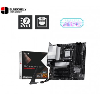 MSI PRO B850-P WiFi ATX Motherboard – AM5 Socket, Supports AMD Ryzen 9000 / 8000 / 7000 Series Processors, DDR5 Memory, WiFi 6E, PCIe 5.0, High-Performance Professional Platform