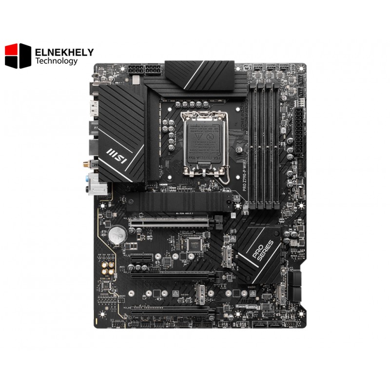 MSI PRO Z790-P WIFI Motherboard – LGA1700, Intel 12th/13th/14th Gen Support, DDR5, PCIe 5.0, WiFi 6, 2.5G LAN, M.2 Gen4 Slots, ATX Form Factor