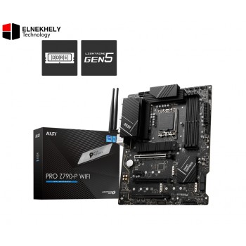 MSI PRO Z790-P WIFI Motherboard – LGA1700, Intel 12th/13th/14th Gen Support, DDR5, PCIe 5.0, WiFi 6, 2.5G LAN, M.2 Gen4 Slots, ATX Form Factor