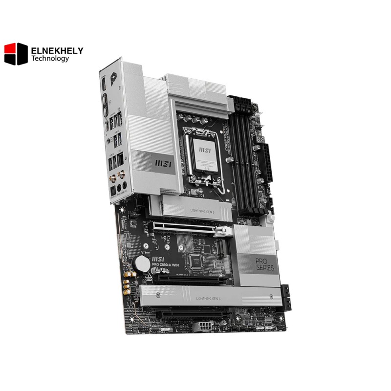 MSI PRO Z890-A WiFi Motherboard - Socket LGA 1851, PCIe 5.0, DDR5, Wi-Fi 7, Thunderbolt 4 MSI PRO Z890-A WiFi Motherboard - Socket LGA 1851, PCIe 5.0, DDR5, Wi-Fi 7, Thunderbolt 4