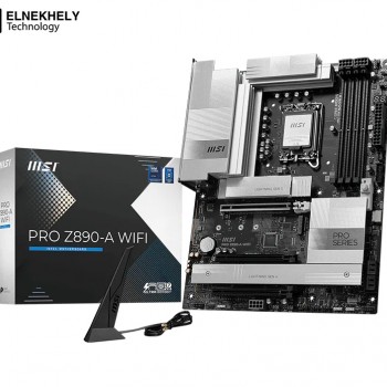 MSI PRO Z890-A WiFi Motherboard - Socket LGA 1851, PCIe 5.0, DDR5, Wi-Fi 7, Thunderbolt 4