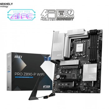 MSI PRO Z890-P WiFi Motherboard - Socket LGA 1851, PCIe 5.0, DDR5, Wi-Fi 7, Thunderbolt 4