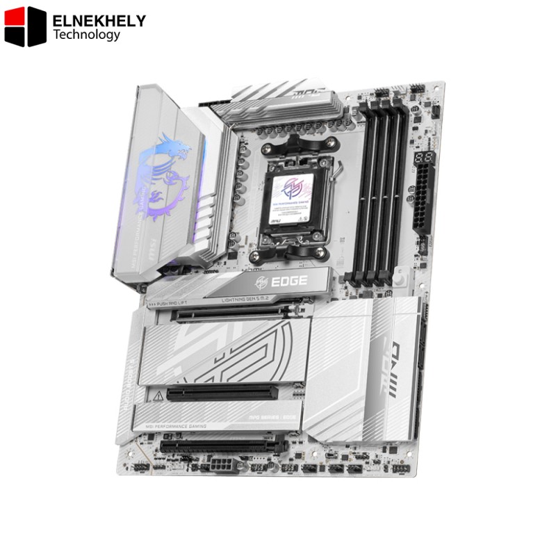 MSI MPG X870E EDGE TI WIFI Motherboard - Socket AM5, PCIe 5.0, DDR5, Wi-Fi 7 MSI MPG X870E EDGE TI WIFI Motherboard - Socket AM5, PCIe 5.0, DDR5, Wi-Fi 7