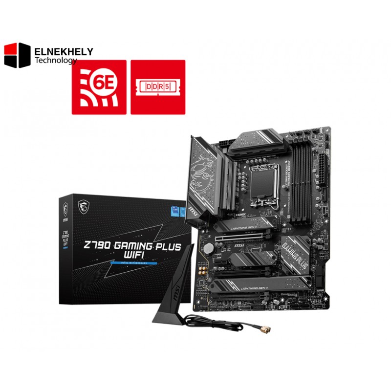 Z790 GAMING PLUS WIFI Motherboard – ATX, Intel 14th/13th Gen LGA1700 Support, DDR5, PCIe 5.0, Wi-Fi 6E, 2.5Gb LAN, USB 3.2 Gen 2x2, High-Performance Gaming & Productivity