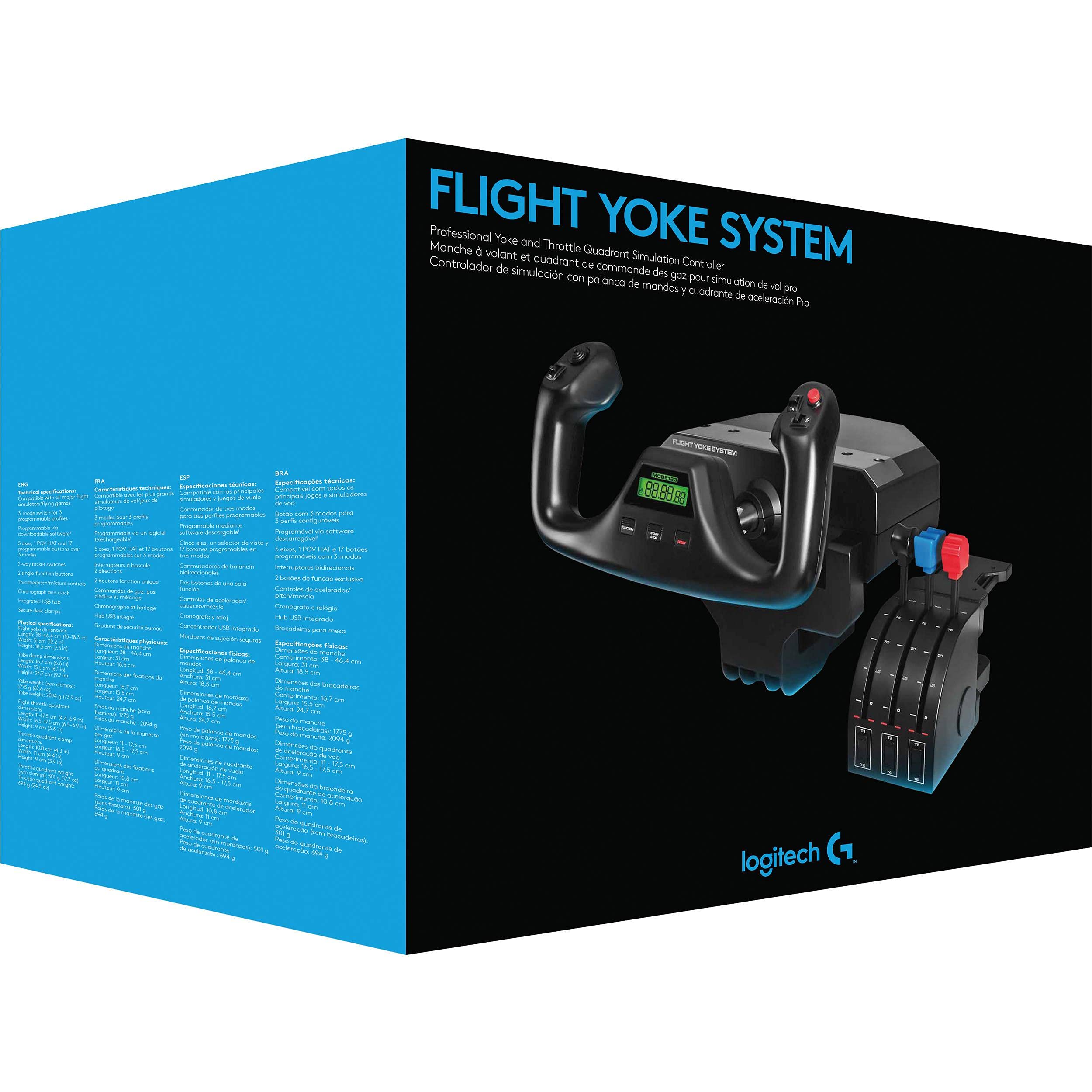 【動作確認済み】Saitek PRO Flight Yoke System Flight Simulator Yoke System with Throttle Quadrant