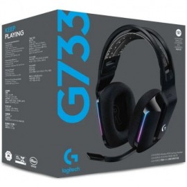 Logitech G733 LIGHTSPEED Wireless RGB Gaming Headset (Black)