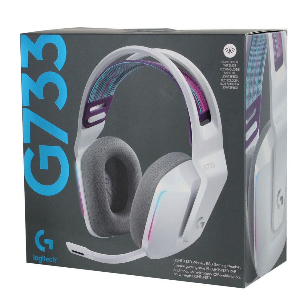 Logitech G733 Lightspeed RGB Wireless Gaming Headset - White / Black