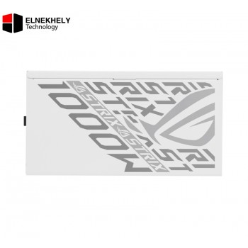 ASUS ROG Strix 1000W Platinum Fully Modular White Edtion  PSU, 80 PLUS Platinum Efficiency, Active PFC, GaN MOSFET, ATX 3.1 Compatible, Cybernetic Lambda A+, Dual Ball Fan Bearings, White 