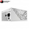 ASUS ROG Strix 1000W Platinum Fully Modular White Edtion PSU, 80 PLUS Platinum Efficiency, Active PFC, GaN MOSFET, ATX 3.1 Compatible, Cybernetic Lambda A+, Dual Ball Fan Bearings, White ASUS ROG Strix 1000W Platinum Fully Modular White Edtion PSU, 80 PLUS Platinum Efficiency, Active PFC, GaN MOSFET, ATX 3.1 Compatible, Cybernetic Lambda A+, Dual Ball Fan Bearings, White