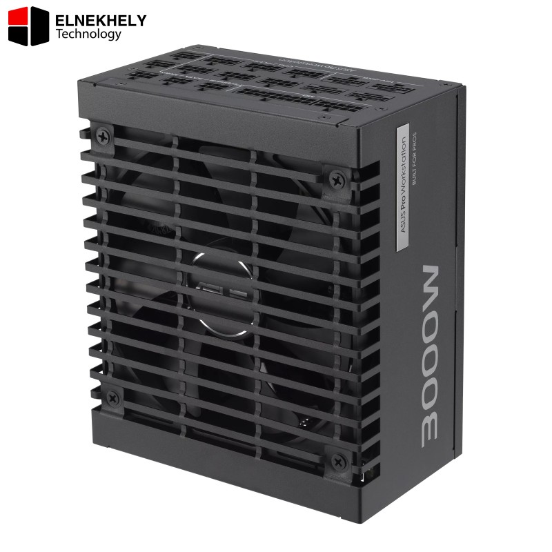 ASUS Pro WS 3000W Platinum PSU – Stable Power Delivery, Supports Up to 4 GPUs for AI Workloads, Professional-Grade Power Supply