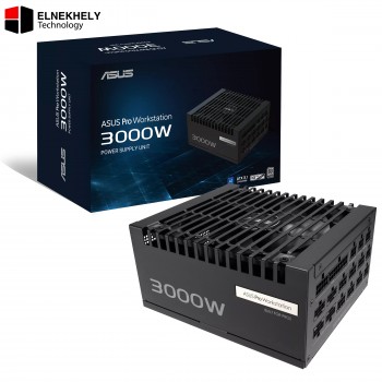 ASUS Pro WS 3000W Platinum PSU – Stable Power Delivery, Supports Up to 4 GPUs for AI Workloads, Professional-Grade Power Supply
