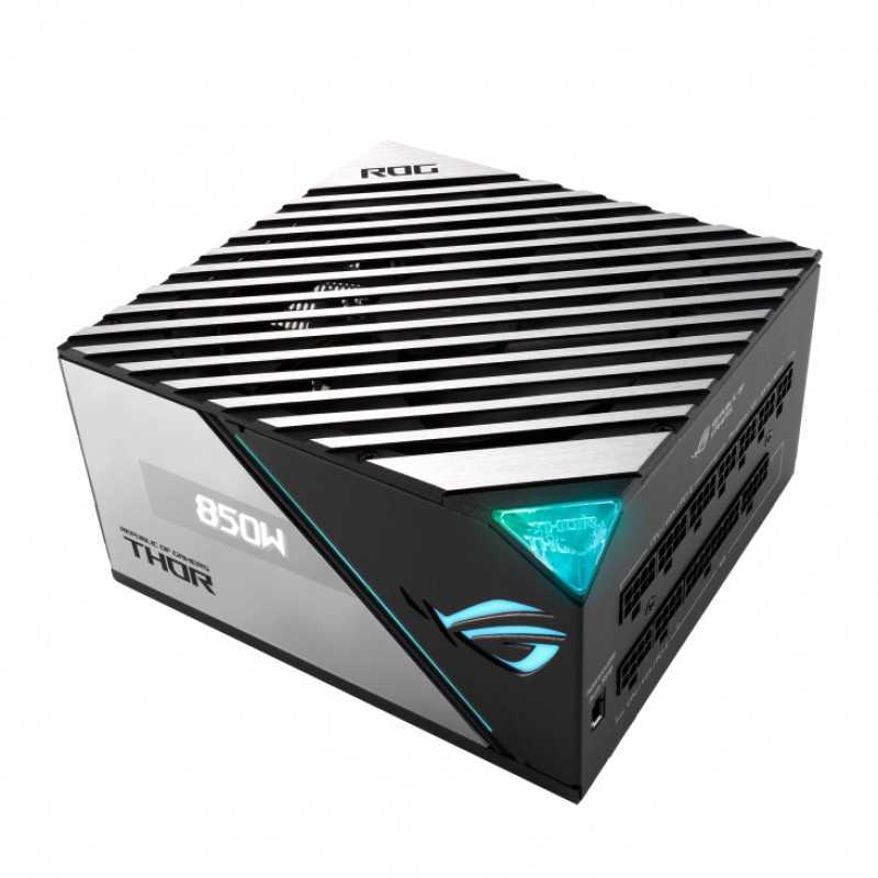 ASUS ROG THOR 850W Platinum II Power Supply | 80 Plus Platinum | Fully Modular | PCIe Gen 5 | ARGB | 0dB Fan | AURA Sync ASUS ROG THOR 850W Platinum II Power Supply | 80 Plus Platinum | Fully Modular | PCIe Gen 5 | ARGB | 0dB Fan | AURA Sync