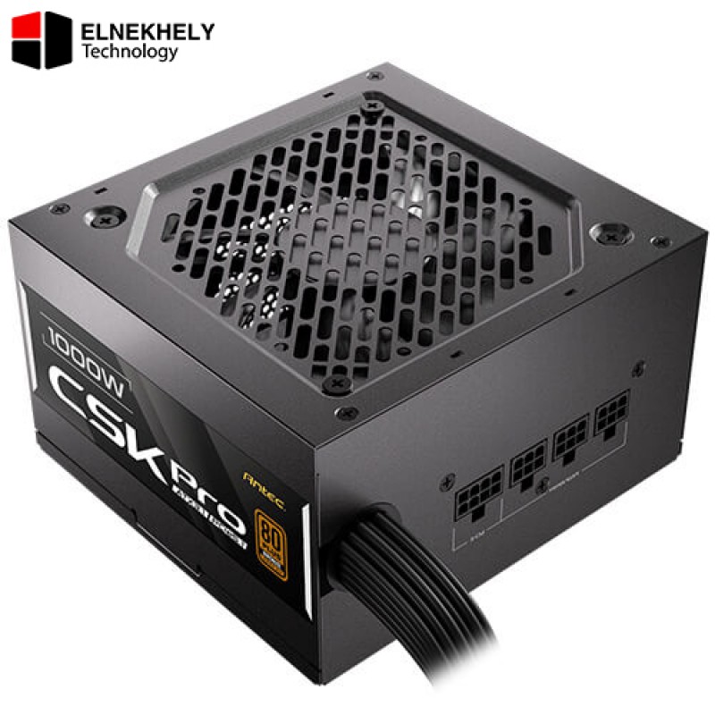 Antec CSK Pro 1000W Power Supply – 80 Plus Bronze, Semi-Modular, ATX 3.1, High-Stability 1000W PSU with Enhanced Efficiency & Reliable Protection