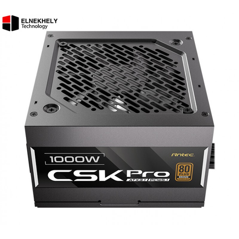 Antec CSK Pro 1000W Power Supply – 80 Plus Bronze, Semi-Modular, ATX 3.1, High-Stability 1000W PSU with Enhanced Efficiency & Reliable Protection