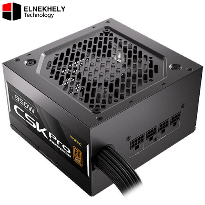 Antec CSK850 PRO 850W Semi-Modular Power Supply – 80 Plus Bronze, ATX 3.1 Compliant, PCIe 5.1 12V-2x6 (12VHPWR) Connector, 120mm Silent Fan, High-Performance PSU for Desktop Builds