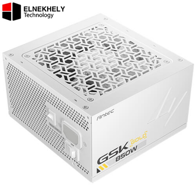 ANTEC GSK850 ATX 3.1 White Power Supply – 850W 80 Plus Gold, Full Modular PSU, PCIe 5.1 & ATX12V 3.1 Support, Japanese Capacitors, PhaseWave Design, Zero RPM Silent Fan Mode, 120mm White Fan, 100–240V Input ANTEC GSK850 ATX 3.1 White Power Supply – 850W 80 Plus Gold, Full Modular PSU, PCIe 5.1 & ATX12V 3.1 Support, Japanese Capacitors, PhaseWave Design, Zero RPM Silent Fan Mode, 120mm White Fan, 100–240V Input
