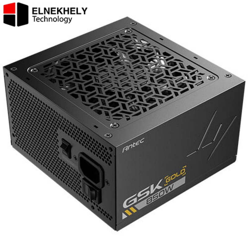 ANTEC GSK850 ATX 3.1 Power Supply – 850W 80 Plus Gold Certified, Full Modular PSU, PCIe 5.1 & ATX12V 3.1 Support, Japanese Capacitors, PhaseWave Design, Zero RPM Fan Mode, 120mm Silent Fan, 100-240V Input
