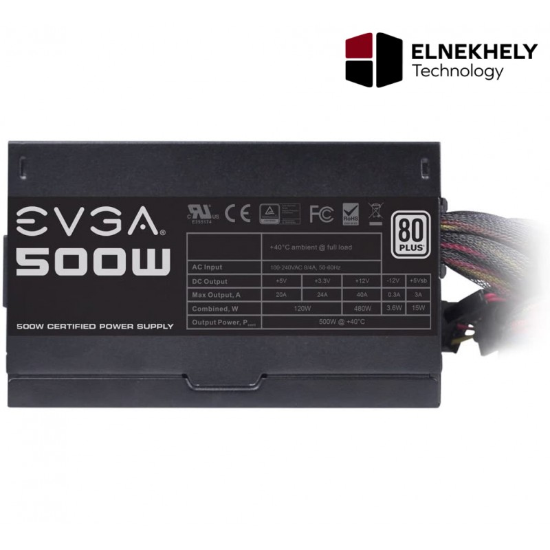 EVGA 500W 80 Plus White Power Supply