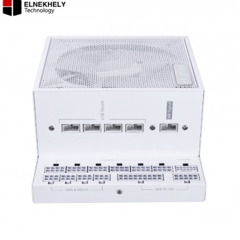 Lian Li Edge EG1300 1300W 80 Plus Platinum ATX 3.1 Fully Modular Power Supply – High-Efficiency PSU with Silent FDB Fan, White
