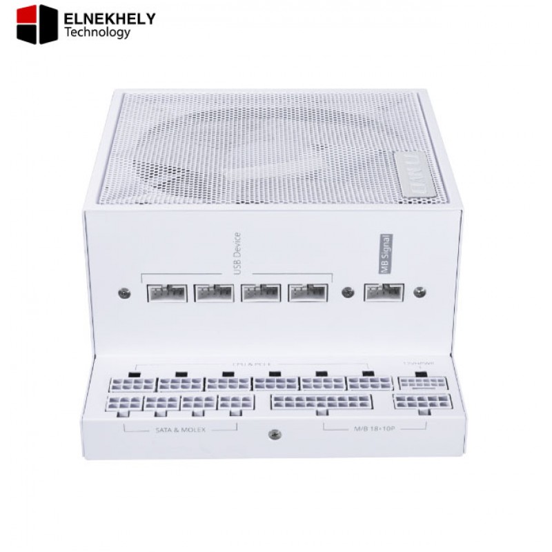 Lian Li Edge EG1300 1300W 80 Plus Platinum ATX 3.1 Fully Modular Power Supply – High-Efficiency PSU with Silent FDB Fan, White Lian Li Edge EG1300 1300W 80 Plus Platinum ATX 3.1 Fully Modular Power Supply – High-Efficiency PSU with Silent FDB Fan, White