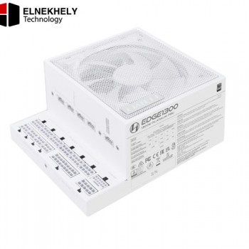 Lian Li Edge EG1300 1300W 80 Plus Platinum ATX 3.1 Fully Modular Power Supply – High-Efficiency PSU with Silent FDB Fan, White