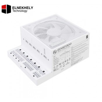 Lian Li Edge EG1300 1300W 80 Plus Platinum ATX 3.1 Fully Modular Power Supply – High-Efficiency PSU with Silent FDB Fan, White
