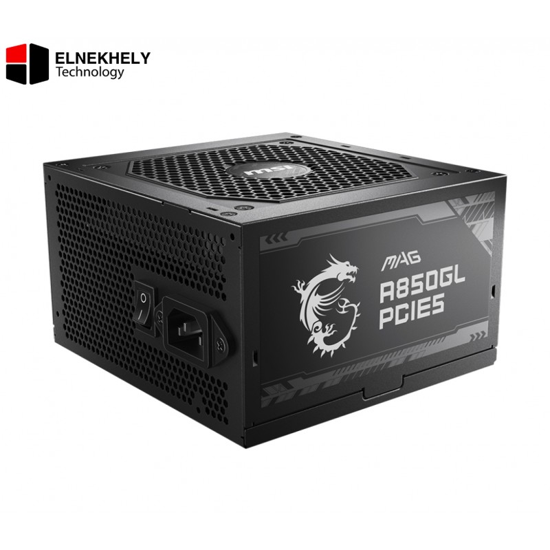 MSI MAG A850GL 850W Full Modular Power Supply – PCIe 5.0 & ATX 3.0 Compatible, 80 Plus Gold Efficiency, High-Performance Gaming PSU