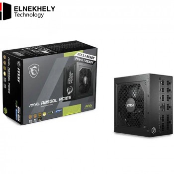 MSI MAG A850GL 850W Full Modular Power Supply – PCIe 5.0 & ATX 3.0 Compatible, 80 Plus Gold Efficiency, High-Performance Gaming PSU