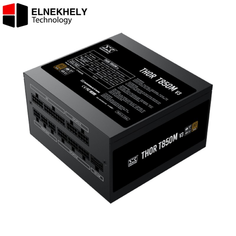 Xigmatek Thor T850M V3 850W 80 Plus Bronze Power Supply – ATX 3.1, PCIe 5.0, Fully Modular High-Performance PSU