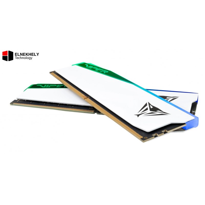 Patriot Viper Elite 5 RGB DDR5 RAM 32GB (2x16GB) 6400MT/s CL32 UDIMM Desktop Gaming Memory Kit  – High-Performance RGB Overclocking RAM